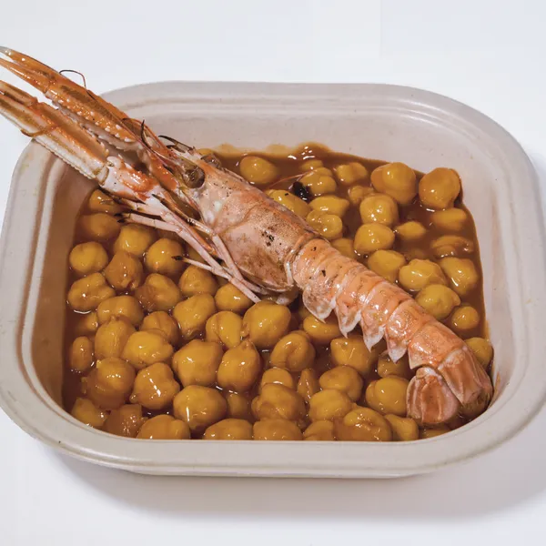Garbanzos con cigala